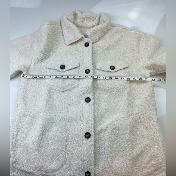 UpWest Cream Sherpa Shacket N235-35 XL UP 5 - Picture 6 of 8